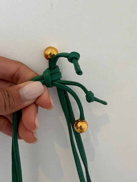 BOTTEGA VENETA The Mini Bulb in green Intrecciato - Picture 4 of 11